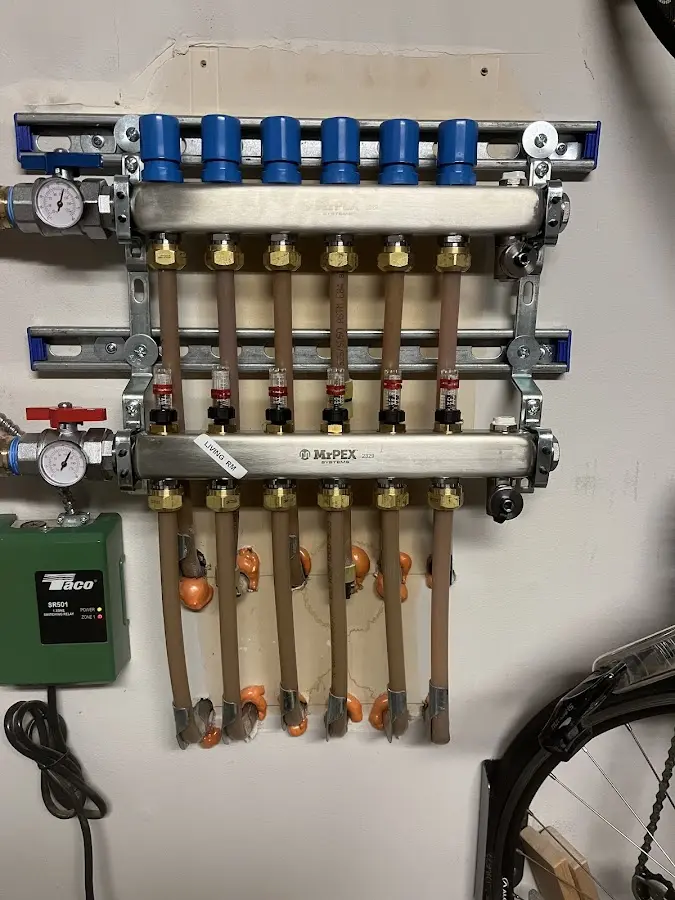 Plumber performing Gas Leak Detection at a residential property in Argyle